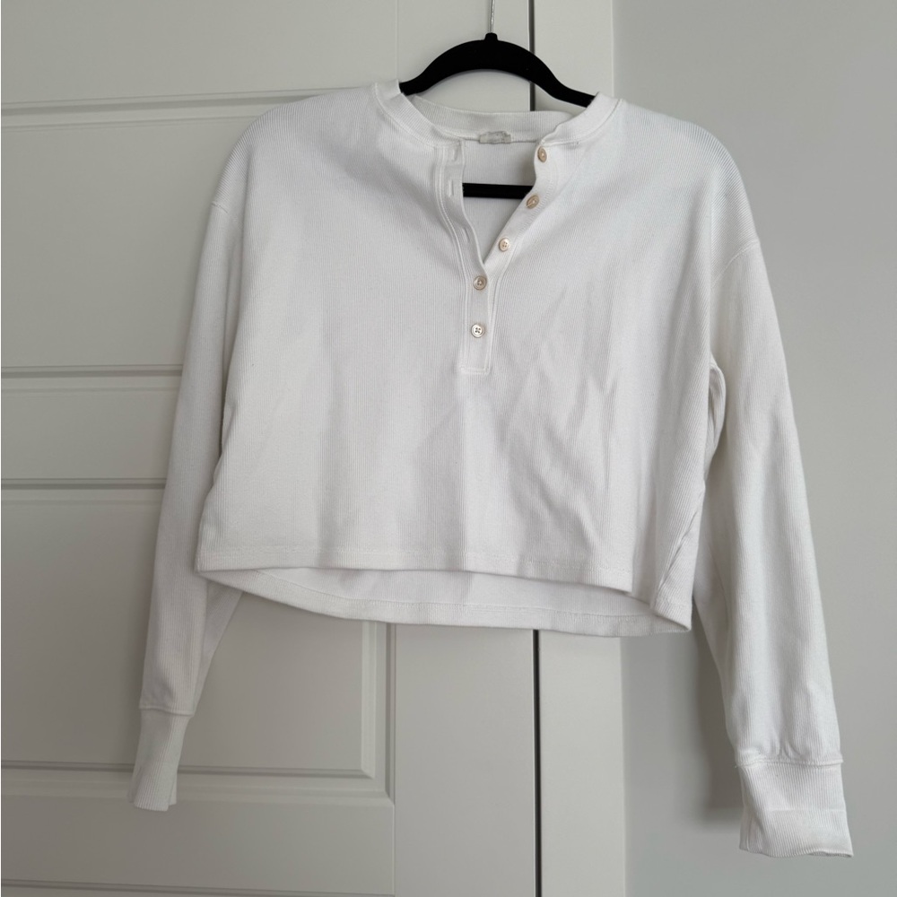 Wilfred White Henley Sweatshirt